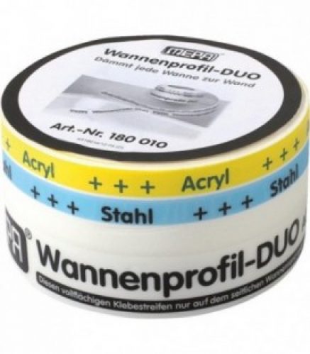 Profile bain/douche Mepa Duo en mousse PE Longueur 3,30m