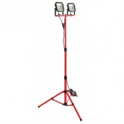 Projecteur de chantier – LED – extra plat – double – sur pied