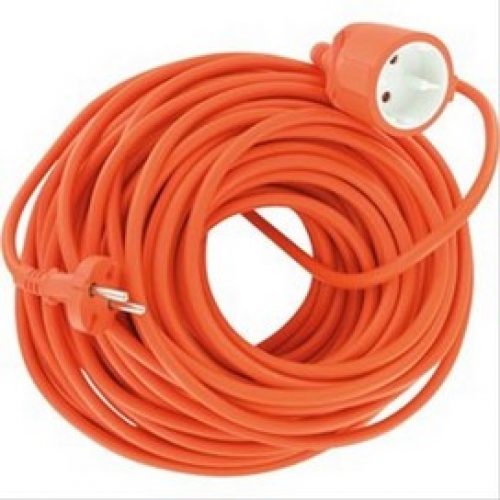 Prolongateur de jardin 2 x 1,5 mm²  câble souple orange 25M