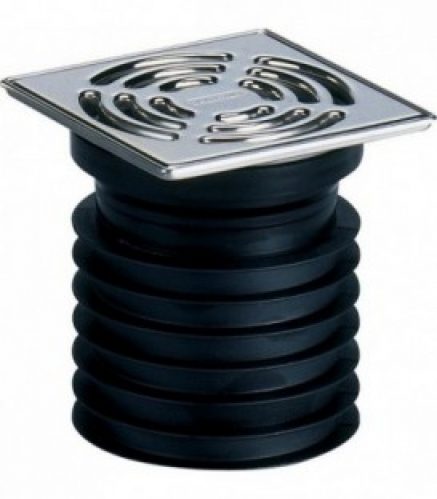 Pronto bonde d&rsquo;écoulement a enficher DN 125 vertical avec grille en inox 115 x 115 mm