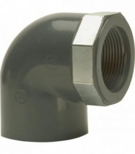 PVC-U – Raccord adhesif Coude 90, 50 mm x 11/2&Prime;, filetage cylindrique unilateral