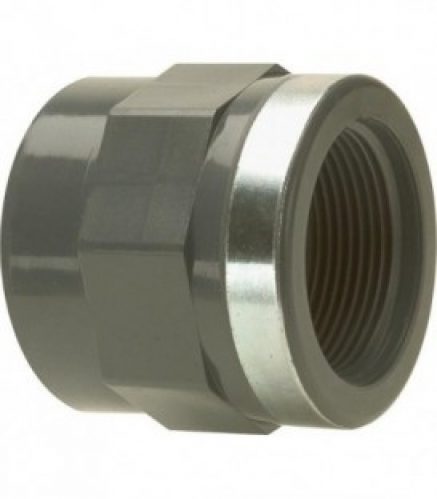 PVC-U – Raccord adhesif Manchon filete de reduction 16 mm x 3/8&Prime;, filet femelle