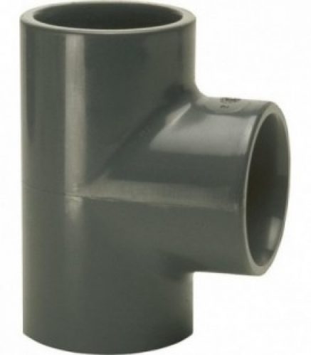 PVC-U – Raccord adhesif Piece en T, 63 mm, manchon adhesif universel
