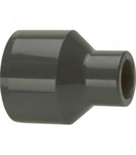 PVC-U – Raccord adhesif Reduction longue, 25 x 16 mm, avec support et manchon adhesif