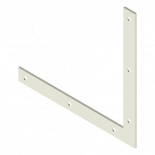 Équerre de renfort en acier carré à bouts carrés