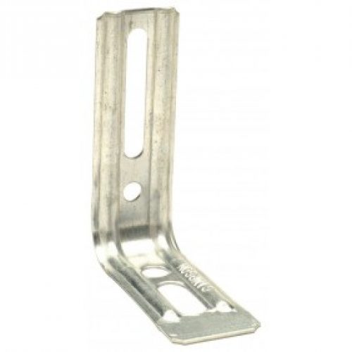 Équerre droite nervurée en acier zingué – END