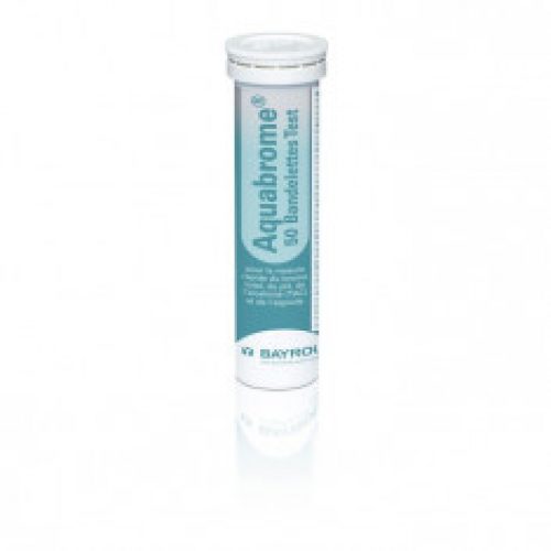 QuickTest Aquabrome 50 bandelettes d&rsquo;analyse Brome, pH et TAC Piscine – BAYROL