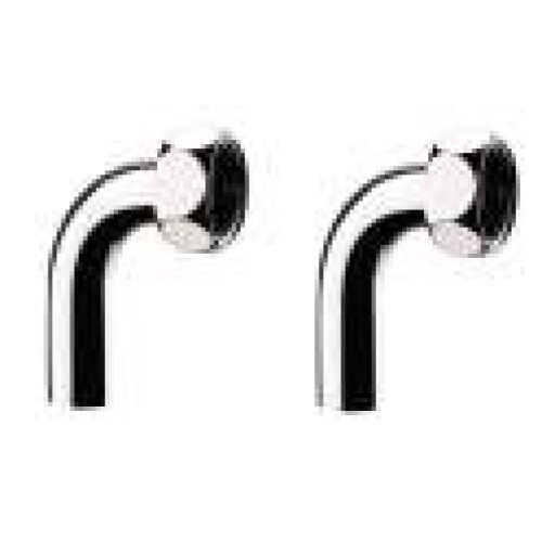 Raccord 2 pièces, coudé chromé 15×21/14 (La paire)