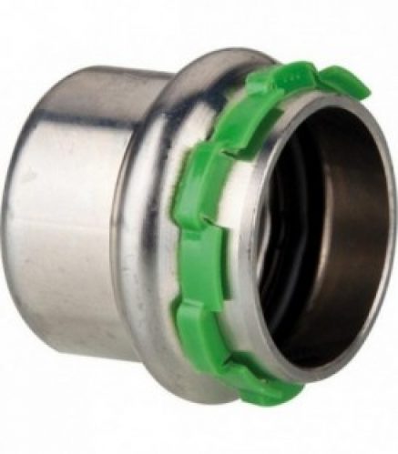 Raccord a sertir inox VCE301, bouchon, 15 mm, contour V