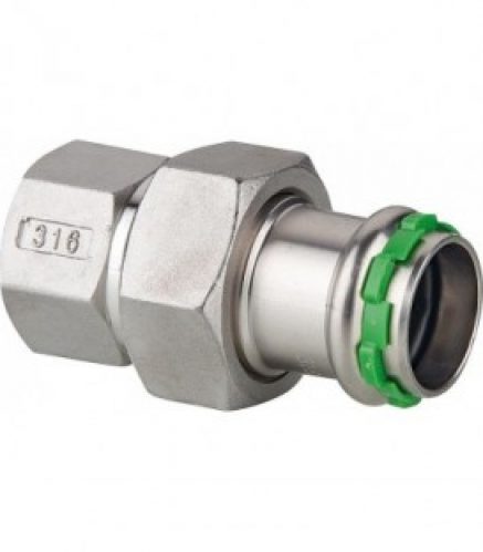 Raccord a sertir inox VCE330G, ecrou tournant, fem 22 mm x DN20 (3/4&Prime;), contour V