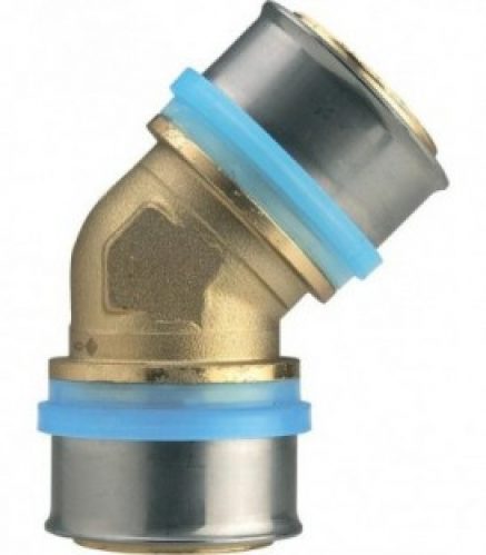 Raccord a sertir pour MSVR Accouplement coudé 45° 40 x 3,5 mm