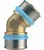 Raccord a sertir pour tube multicouche, coude 45° 26×3 – 26×3