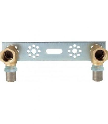 Raccord a sertir pour MSVR Plaque de montage avec 2 raccords 16×2 mm – DN15 (1/2&Prime;)