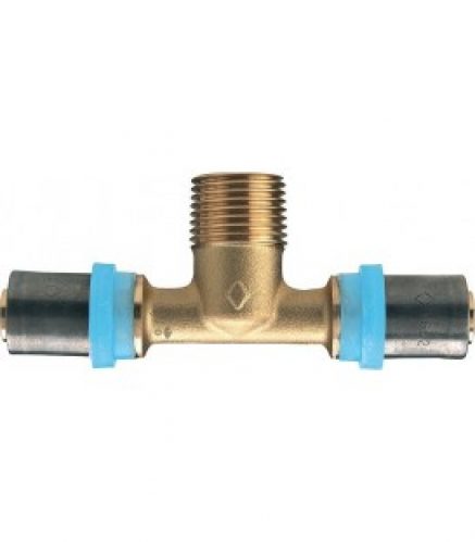 Raccord a sertir pur MSVR Turbo Press Té transition avec fil. male 18x2mm-1/2&Prime;x18x2 mm