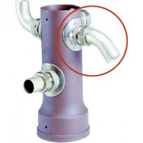 Raccord BOURDIN coudé 50° M 40×49 douille Ø 38 mm