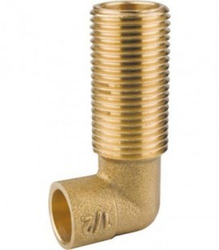 raccord d&rsquo;angle laiton à souder mâle version longue, 1/2&Prime;x16mm