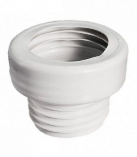 Raccord de WC droit diametre 100 x 100 mm couleur : blanc