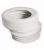 Raccord de WC excentre diametre 100 x 90 mm couleur : blanc