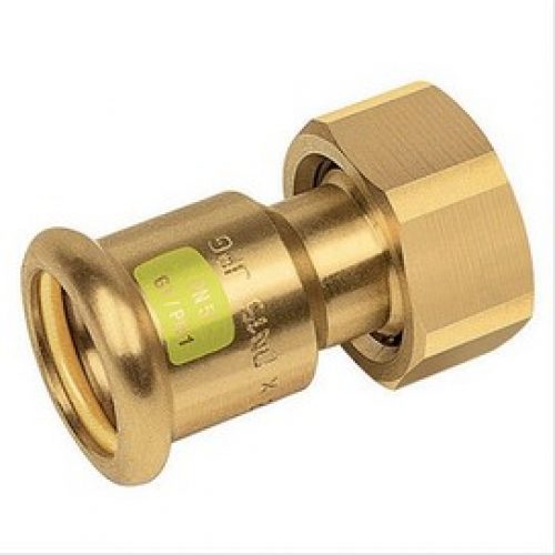 Raccord demi union laiton jpc a sertir