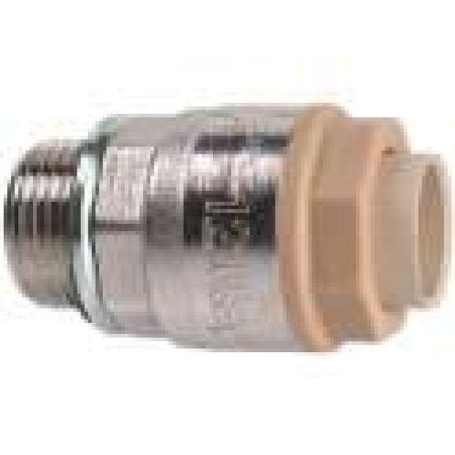 Raccord laiton chromé droit à emboîtement mâle – Itap-Fit – Itap