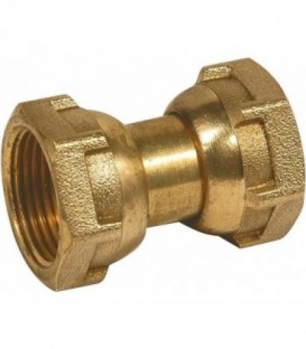 Raccord laiton droit avec écrou-chapeau 1&Prime; chapeau x 3/4&Prime; chapeau