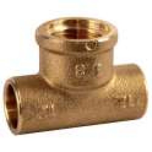 Raccord laiton en T réduit à souder femelle – Série 130GC – Thermador