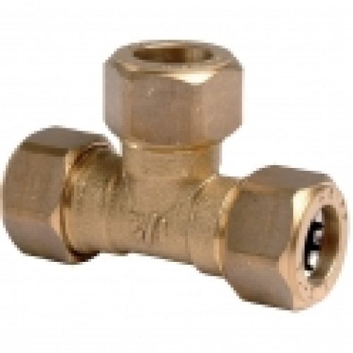 Raccord laiton en T à serrage – Ø 12 mm – Watts industries