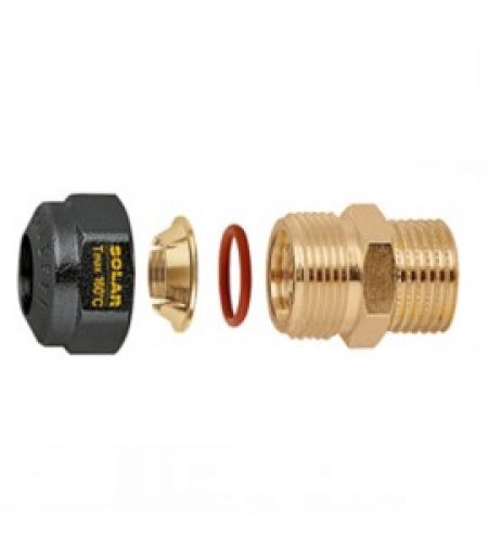 Raccord mâle avec joint O-ring Caleffi 2544