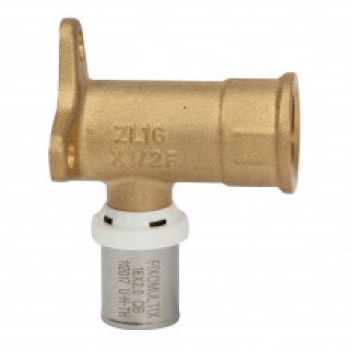 Raccord Multicouche à sertir Coude Femelle applique – Somatherm