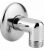 Raccord mural coude avec rosace DN 15, 1/2 chrome