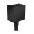 Raccord mural synthétique Hansgrohe Fixfit Square avec clapet anti-retour Noir mat