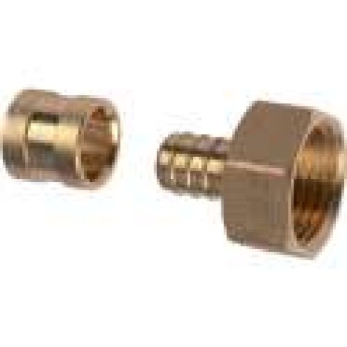 Raccord PER droit à glissement avec écrou à portée plate – PB tub