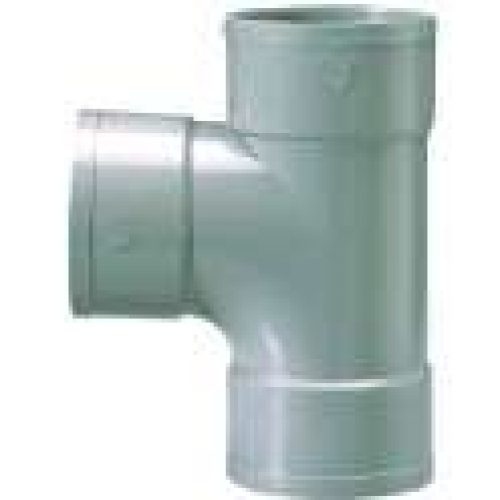 Raccord PVC gris en T femelle – Triple emboîtage – Girpi