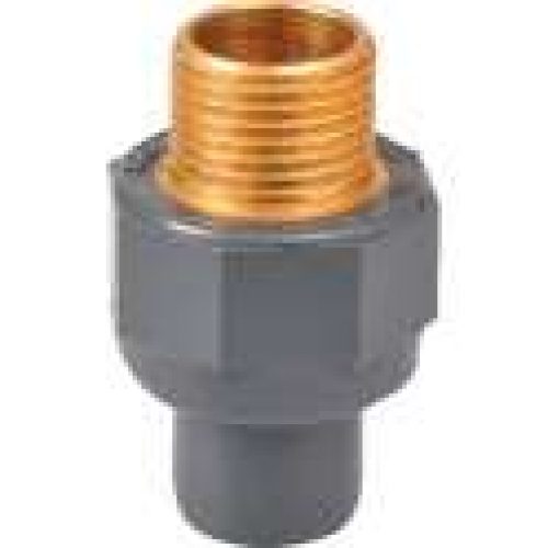 Raccord PVC pression droit – Filetage laiton mâle – Girpi