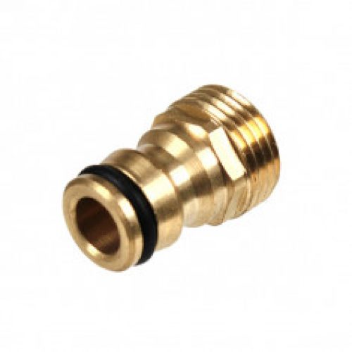 Raccord rapide laiton mâle – mâle 1/2&Prime; (15×21)