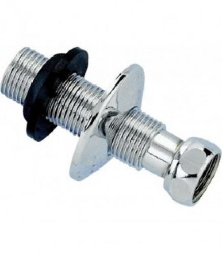 Raccord sanitaire Traverse de cloison male femelle 1/2 – 1/2 LG 115