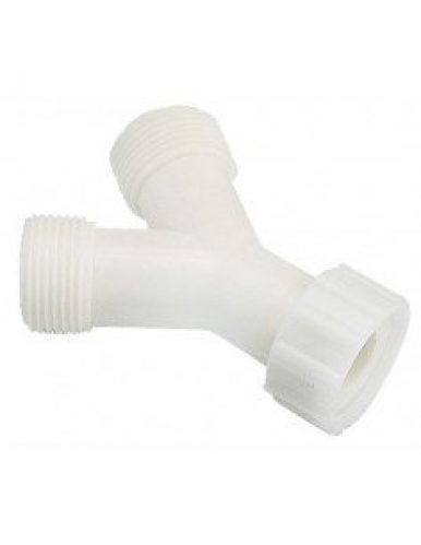 Raccord Y en PVC pour robinet de machine à laver