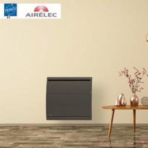 Radiateur electrique Fonte AIRELEC – AIREVO Smart ECOcontrol 1250W Horizontal Anthracite – A693454