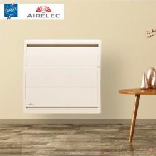 Radiateur electrique Fonte AIRELEC – AIREVO Smart ECOcontrol 1500W Horizontal Blanc – A693425