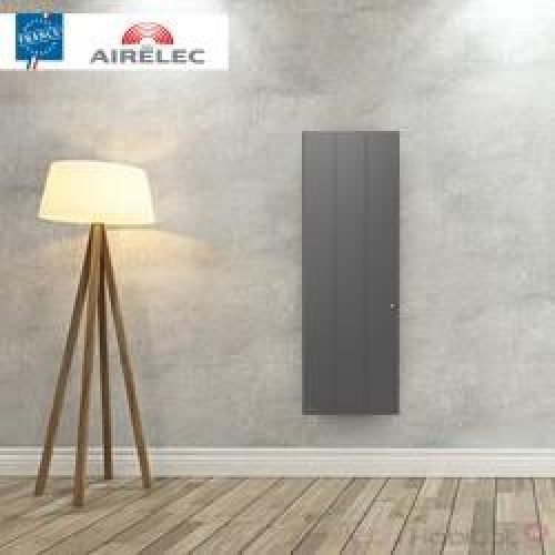 Radiateur electrique Fonte AIRELEC – OZEO Smart ECOcontrol 1500W Vertical Anthracite – A693525
