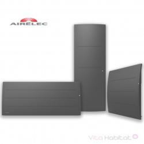 Radiateur Fonte AIRELEC – ADEOS Smart ECOControl 1000W Horizontal Gris Anthracite – A693633