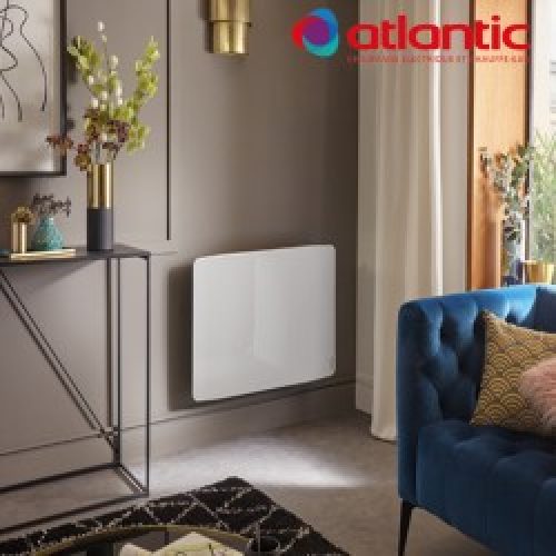 Radiateur électrique Atlantic DIVALI Premium Horizontal Blanc 1500W Lumineux – 507637