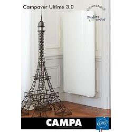 Radiateur électrique CAMPA CAMPAVER Ultime 3.0 Vertical Lys Blanc 1500W CMUD15VBCCB