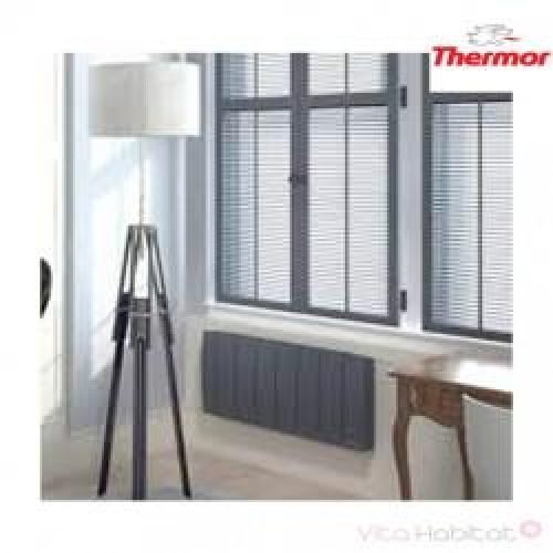Radiateur électrique à Fluide THERMOR BILBAO 3 Gris Ardoise 1400W Bas 495504