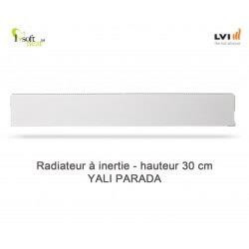 Radiateur électrique LVI – YALI Parada Plinthe 1000W – inertie fluide (haut.300) 3703102
