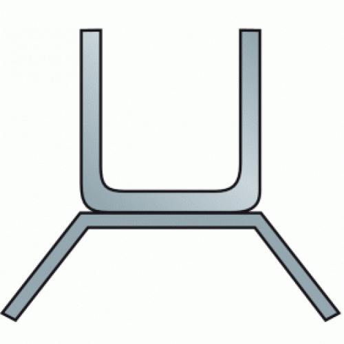 Rail bas de guidage pour porte de garage coulissante – série 120000