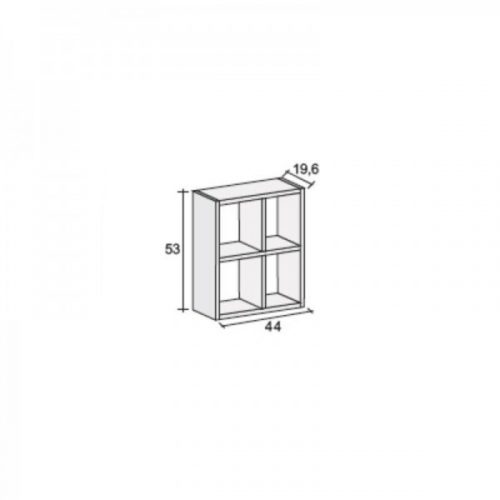 Rangement Pour Baignoire Riho Girasole 4 Étagères 440x530x196mm