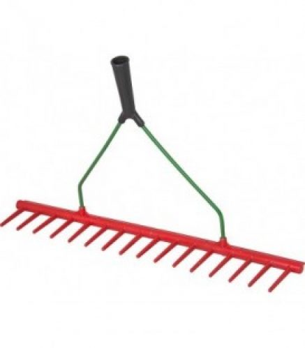 rateau en matiere plastique IDEAL 16 dents droite, une rangée 640 mm, sans manche