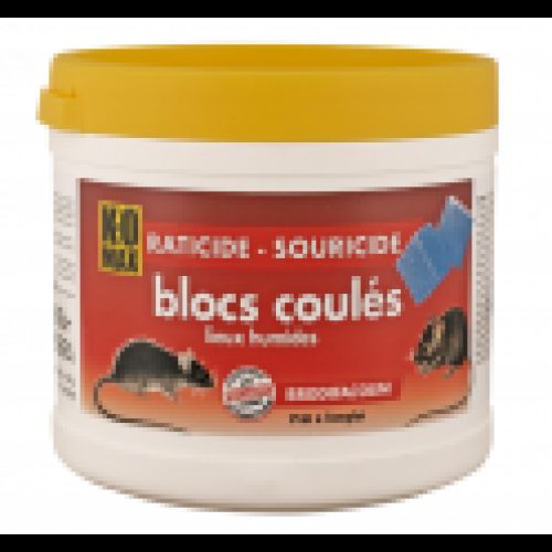 Raticide, souricide bloc coulé 240g