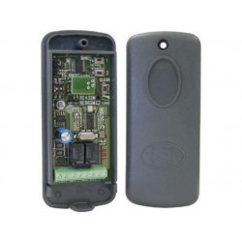 Récepteur bicanal pour l&rsquo;extérieur IP54, 12 – 24V en 433,92MHz CAME RE432M